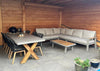 Aluminium Loungeset Hoekbank - Taupe Frame - 6-Persoons - Belito Lotte 5-delig