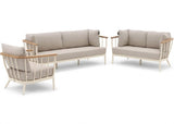 Apple Bee Condor Loungeset Nr. 8 | 3-delig | Oyster | Stoel-Bank Set