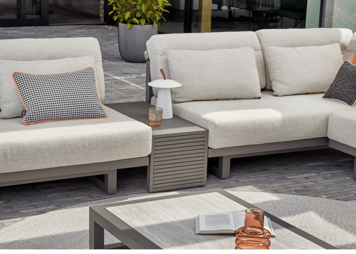 Apple Bee Santorini Hoek Loungeset 5-delig Nr.2 - Links Lang