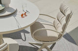 Apple Bee Melville dining tafel Ø140cm Sintered Stone - Oyster