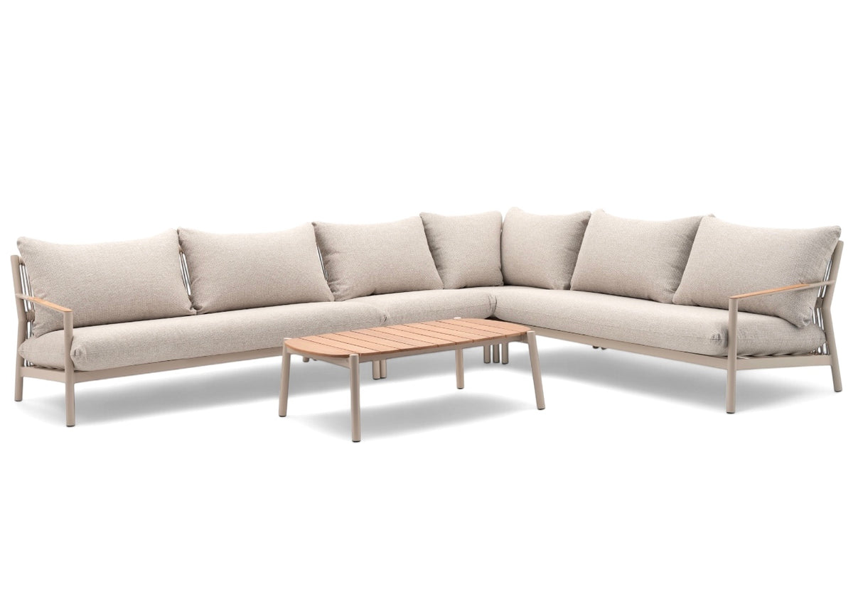 Aluminium Hoek Loungeset - Taupe Frame - Belito Julia - 5-delig