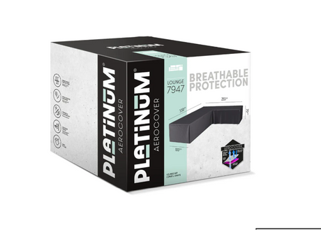 AeroCover L-Vorm Hoes | 330x255x100 cm | Links Lang | Antraciet