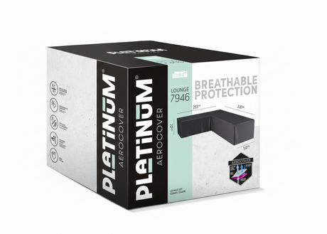 AeroCover L-Vorm Hoes | 330x255x100 cm | Rechts Lang | Antraciet