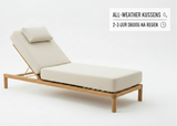 Belito Daan Ligbed - Teakhouten Lounge Ligbed - 205 x 85 cm