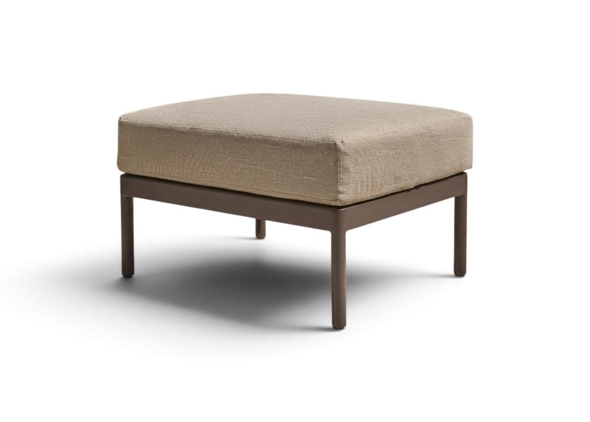 Apple Bee Murni hocker in Bronze aluminium met Sand rope