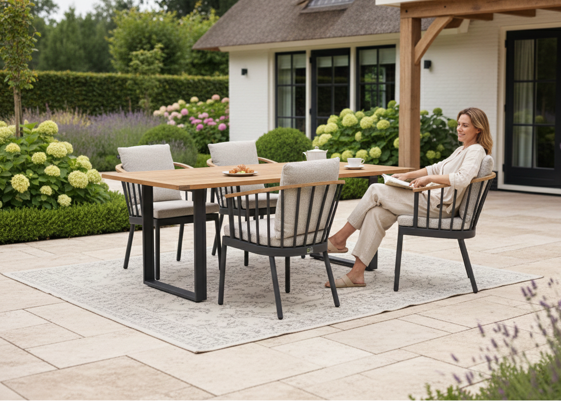 Apple Bee Condor 190 cm dining tuinset 5-delig