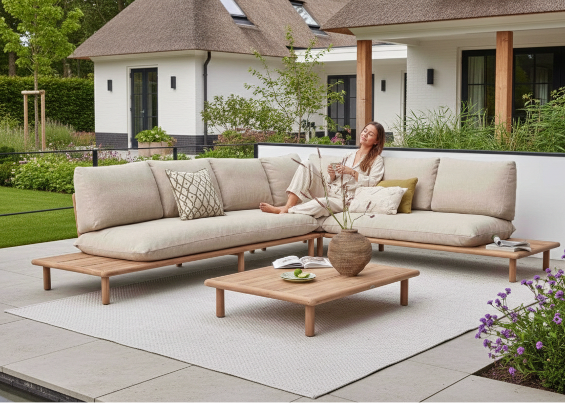 Apple Bee Sling XL Loungeset 327x260 cm – BEE WETT® nr.1 – Links Lang