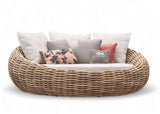 Apple Bee Cocoon loungeset met kussens, Ø 220 cm trendy lounge dagbed, perfect voor buitengebruik.