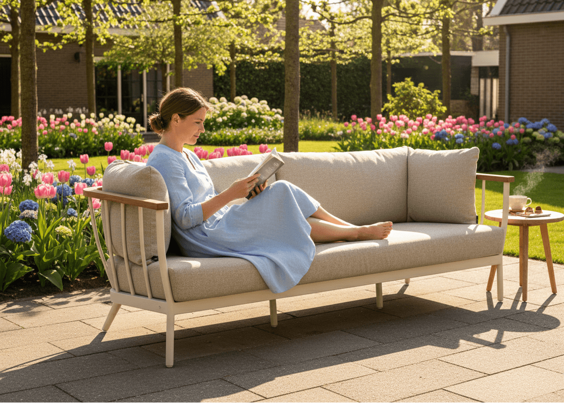 Apple Bee Condor Oyster Lounge Tuinbank 217 cm