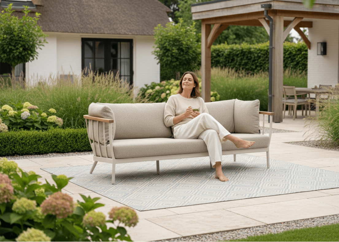 Apple Bee Condor Oyster Lounge Tuinbank 217 cm