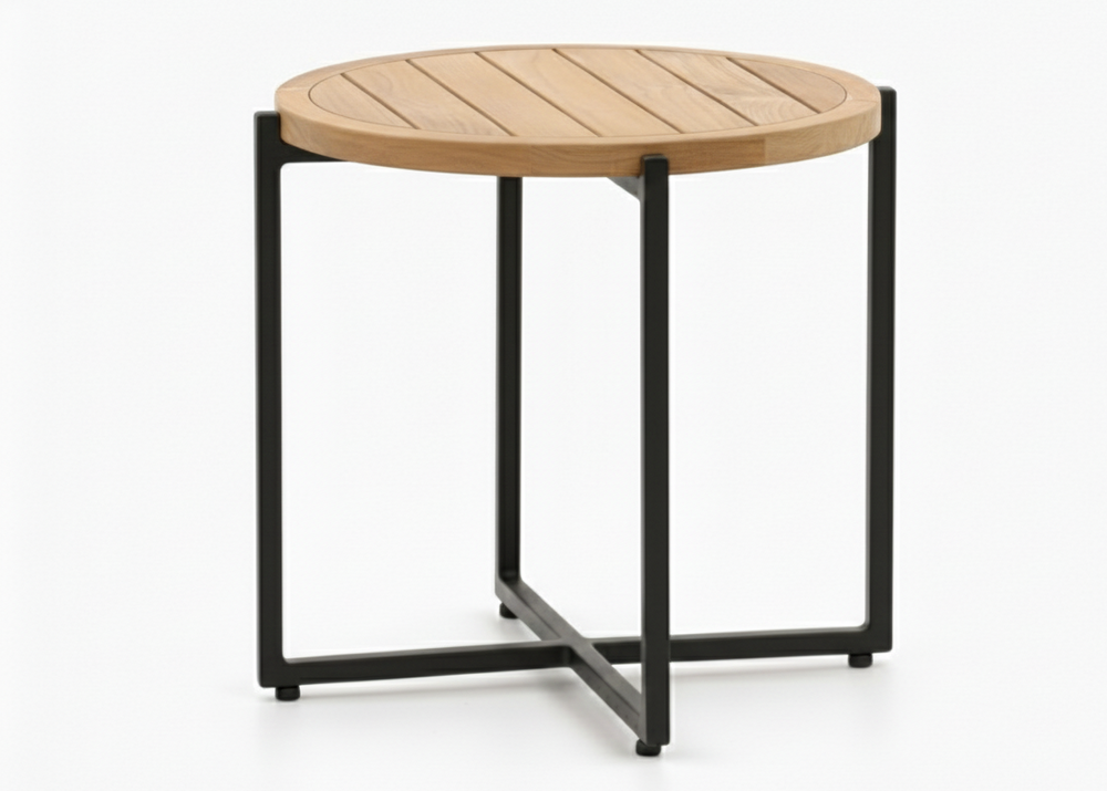Apple Bee Condor Lounge Koffietafel Teakhout Ø 54 cm