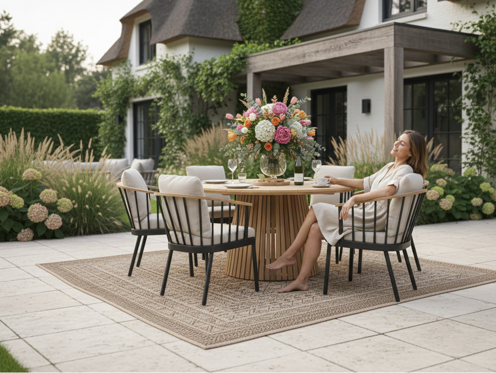 Apple Bee Condor/Belito Daan ronde tuinset 7-delig - 150 cm diameter