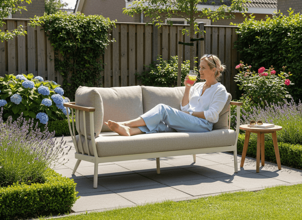 Apple Bee Condor loungeset 6-delig Nr. 1 Oyster