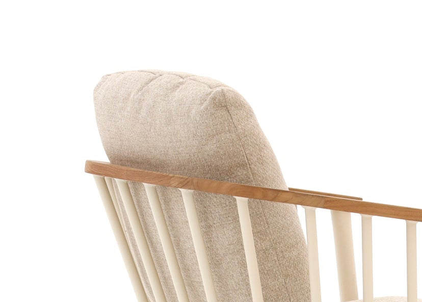 Apple Bee Condor Dining Tuinset Ø 140 cm | 6-delig | Oyster | 5 Stoelen