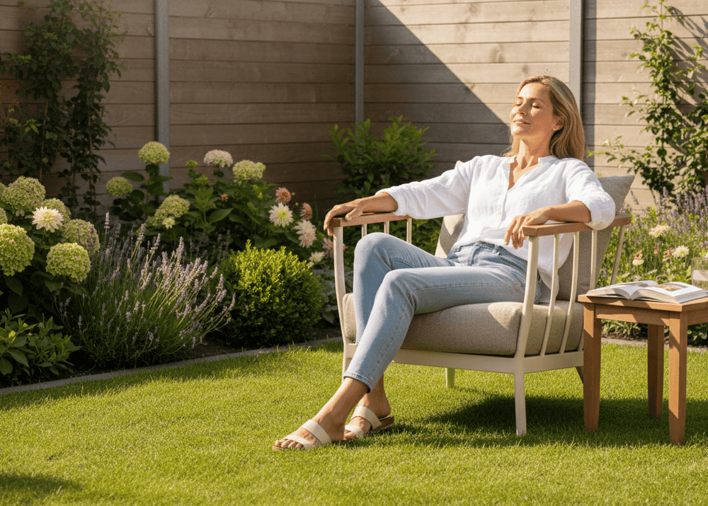 Apple Bee Condor Lounge Tuinstoel - Oyster