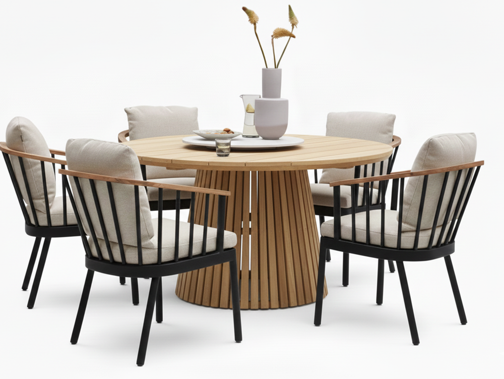 Apple Bee Condor/Belito Daan ronde tuinset 6-delig - Diameter 150 cm