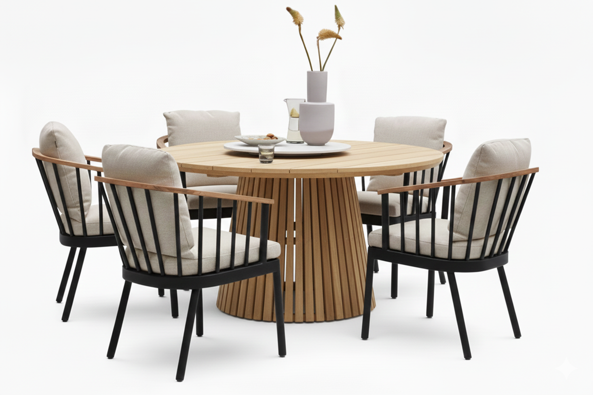 Apple Bee Condor/Belito Daan ronde tuinset 6-delig - Diameter 150 cm