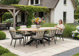 Apple Bee Condor Dining Tuinset 6 persoons - 240 cm Ovaal - Aluminium Onderstel