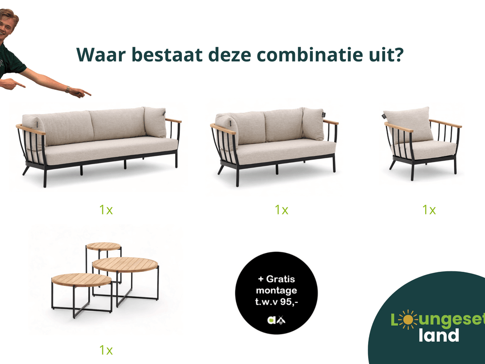 Apple Bee Condor loungeset 6-delig Nr. 2