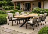 Apple Bee Condor Dining Tuinset 240 x 120 cm Ovaal | Aluminium Onderstel