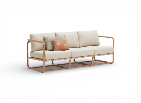 Apple Bee Dolce 3-zits Loungebank – Teak – 209 cm – BEE WETT®