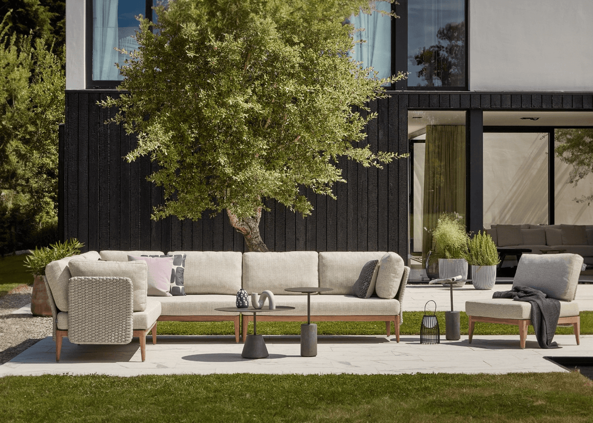 Apple Bee Lisa loungeset teak compleet rechts lang