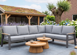 Belito Lotte Loungeset Hoekbank Nr. 7 | Antraciet Aluminium | 288 x 220 cm | 6-persoons