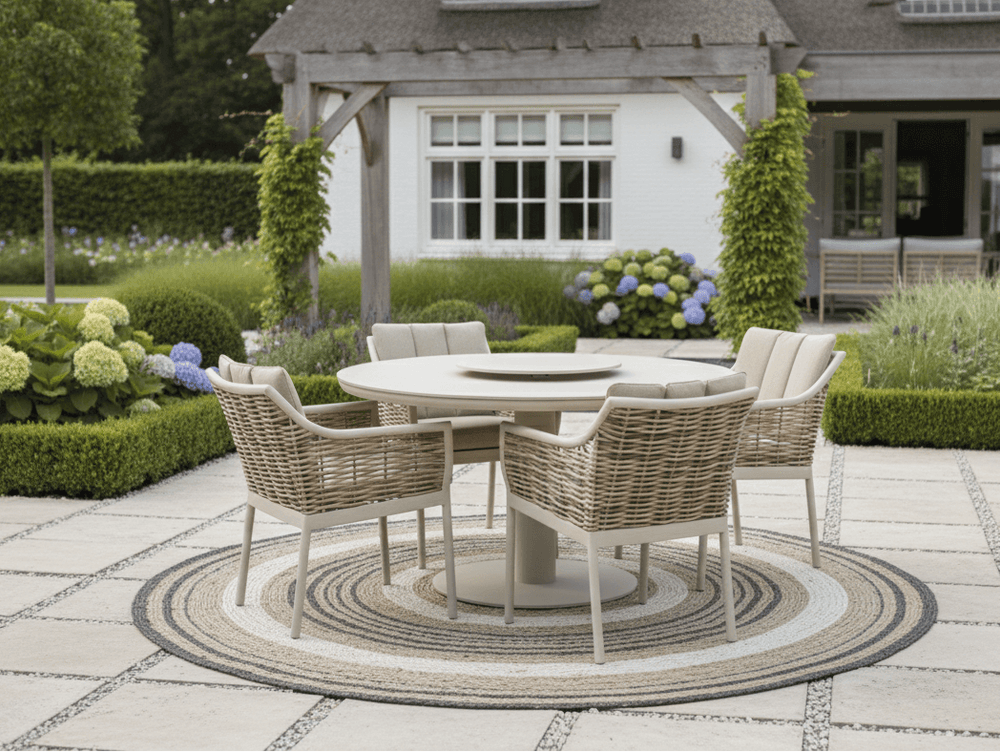 Apple Bee Melville Dining Tafel | Ø 140 cm | Sintered Stone | Oyster