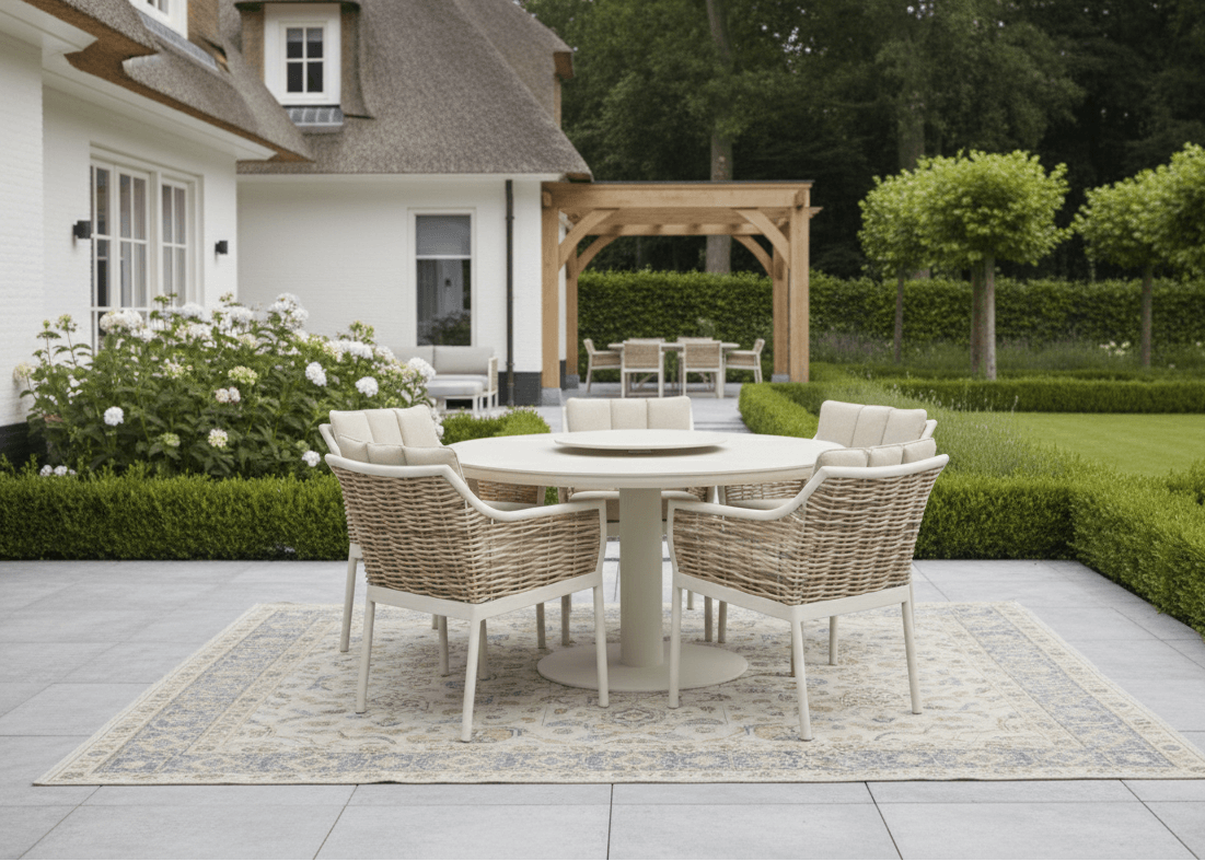 Apple Bee Milou/Melville Dining Tuinset 140 cm - 7 Delig