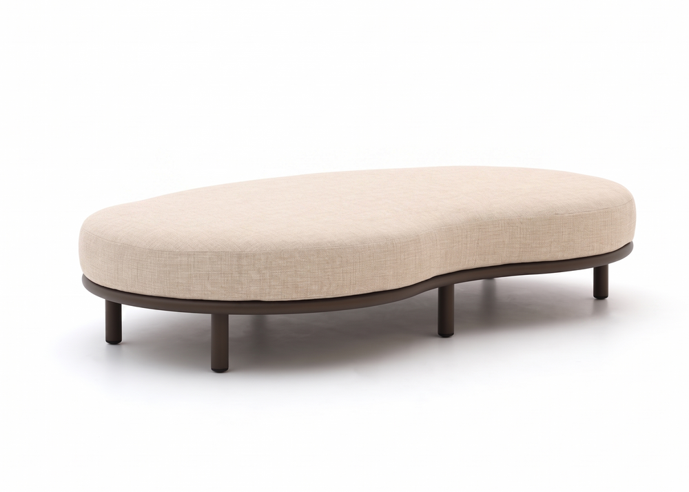 Apple Bee Moon Island Loungebank Element | 200 cm | Bronze & Cotton Flower