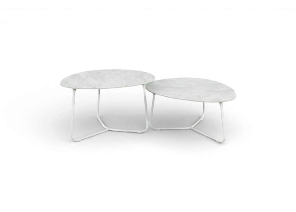 Apple Bee Pine Key Lounge Tafelset – Set van 2 – Oyster & Cream