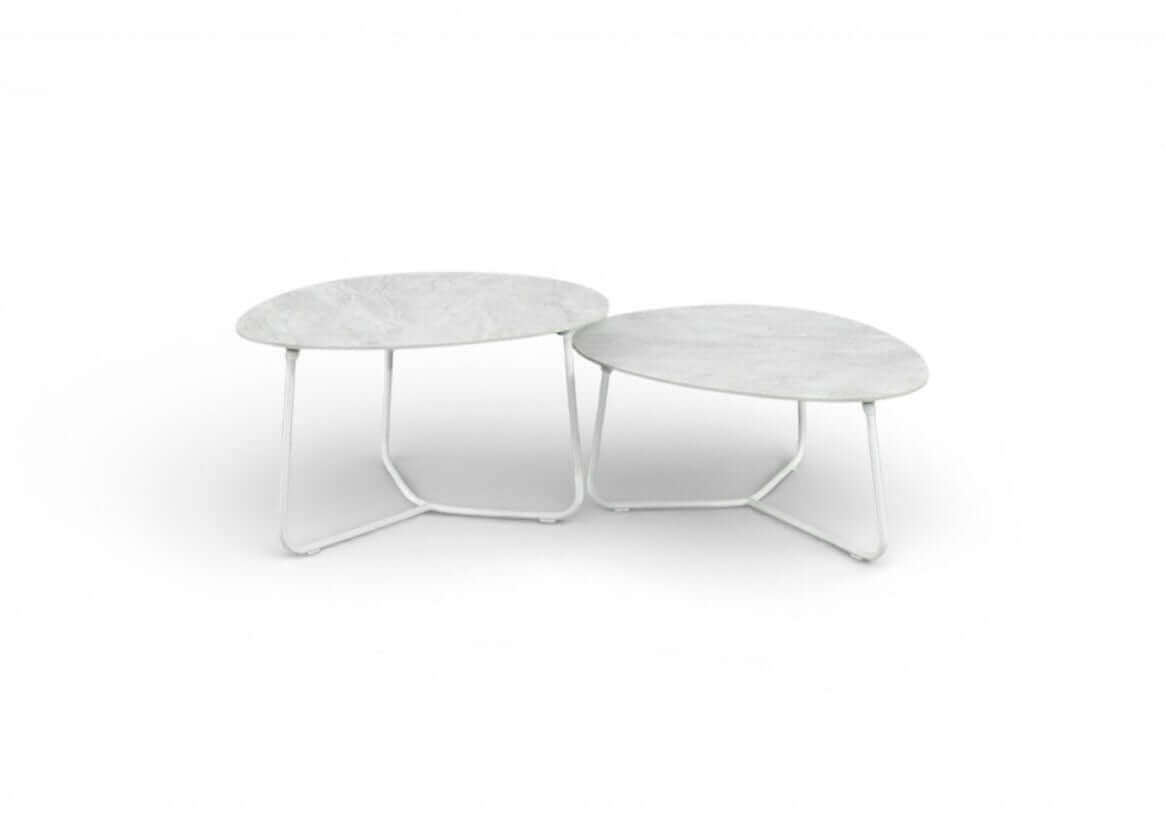 Apple Bee Pine Key Lounge Tafelset – Set van 2 – Oyster & Cream