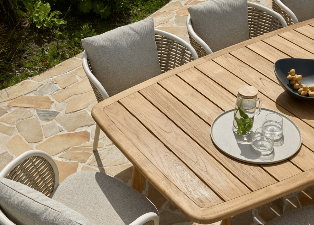 Apple Bee Pine Key Dining Tuinstoel - Oyster