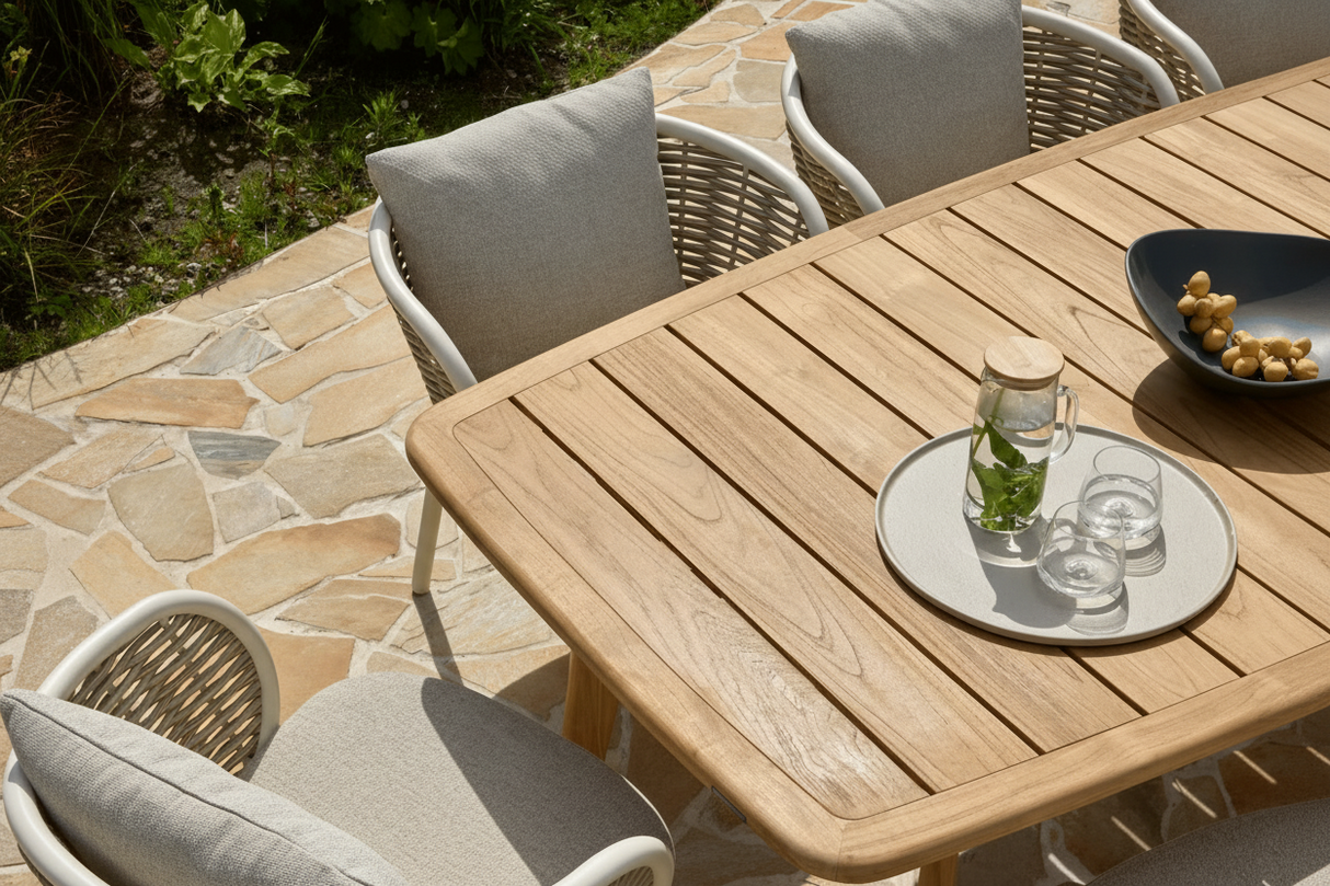 Apple Bee Pine Key Dining Tuinstoel - Oyster