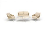 Apple Bee Pine key Loungeset 5 delig Oyster + tafelset