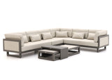 Apple Bee Santorini Loungeset 5-delig Nr.2 - Links Lang - Upholstered - 318 x 239 cm