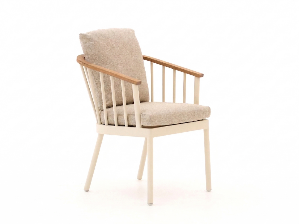 Apple Bee Condor Dining Stoel | Oyster | Aluminium & Teak