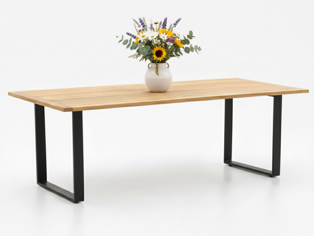 Apple Bee Condor Dining Tuinset 240cm 7-delig Teakhout Aluminium