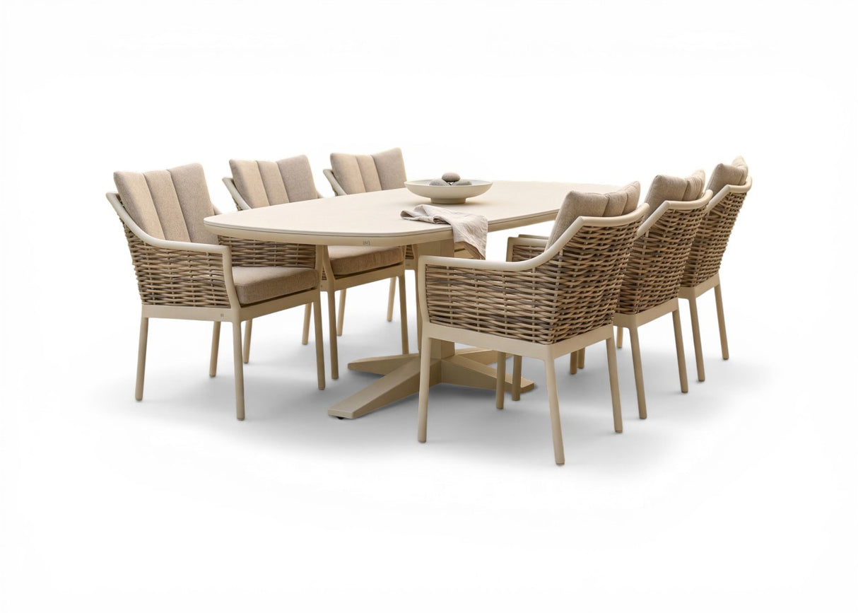 Apple Bee milou zanzibar tafel 220 cm oyster