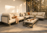 Apple Bee Santorini Loungeset 5-delig Nr.2 - Links Lang - Upholstered - 318 x 239 cm