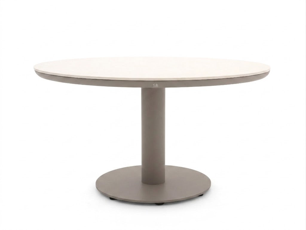Apple Bee Bora Bora Tuinset 6-delig | 140 cm Rond Taupe | 5 Personen | Rope