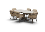 Apple Bee Zanzibar tafel in Bronze, 220 cm