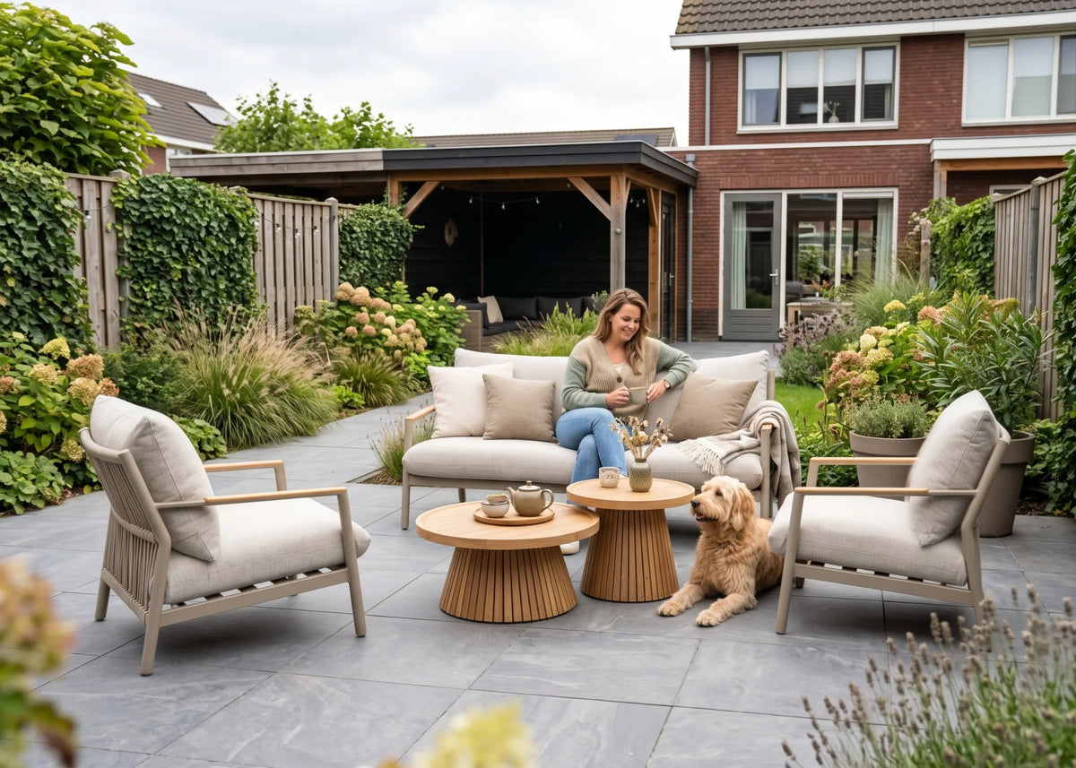 BElito Julia Stoel-bank Loungeset taupe