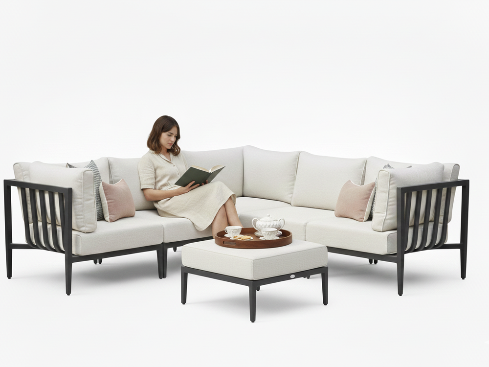 Belito Daan Hoek Loungeset Aluminium All-Weather 6-delig Nr. 5