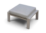Belito Lisa Voetenbank Hocker | Taupe Aluminium | Soft Grey Kussen | 2 Jaar Garantie