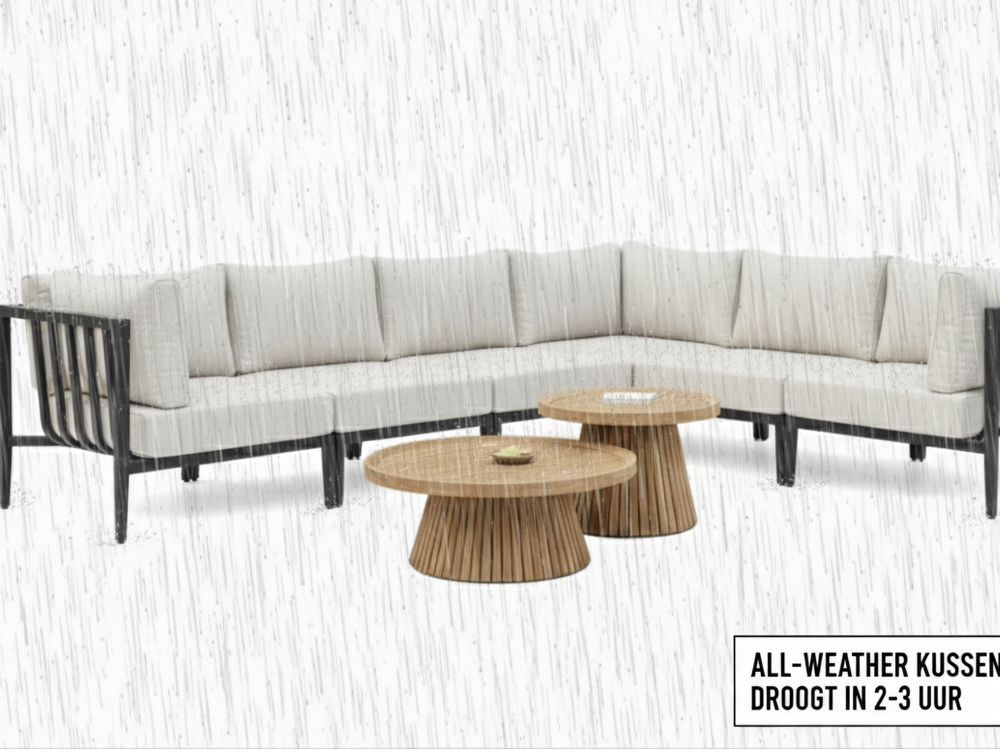 Belito Daan Hoek Loungeset Aluminium All-Weather 6-delig Nr. 2 - Links lang