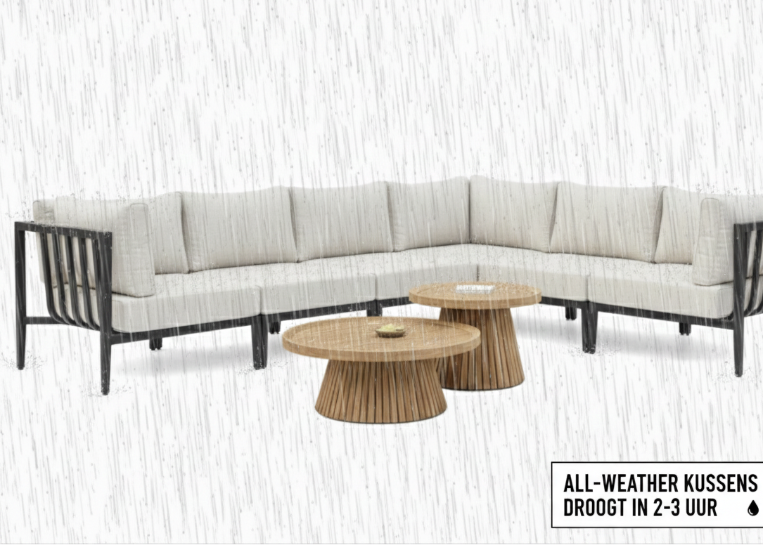 Belito Daan Hoek Loungeset Aluminium All-Weather 6-delig Nr. 2 - Links lang