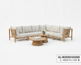 Belito Daan Teakhouten Hoek Loungeset - 8 delig - Nr. 1 - Links lang