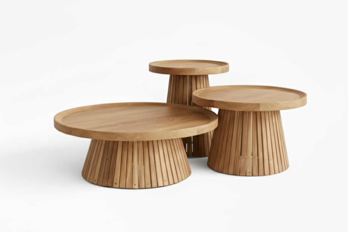 Belito Daan Koffietafels met teakhouten koffietafels voor buiten