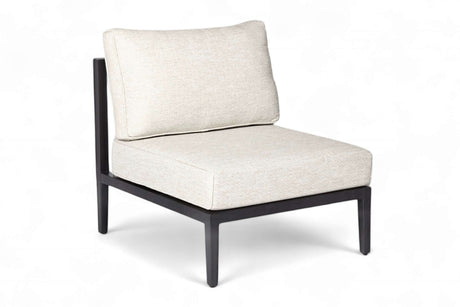 Belito Daan Hoek Loungeset Aluminium All-Weather 6-delig Nr. 2 - Rechts lang, stijlvol buitenstoeltje met kussen.